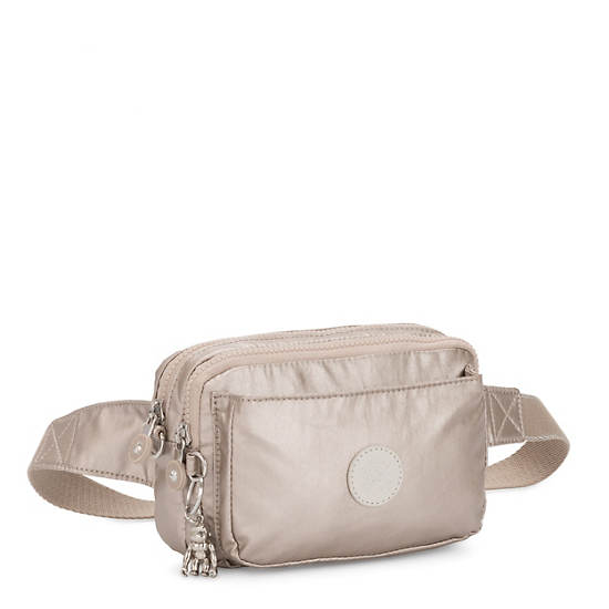 Kipling Abanu Multi Metallic Convertible Crossbody Bag Tassen Beige | België 1178HA